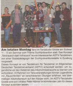 Seminar zum Thema Suchtpraevention